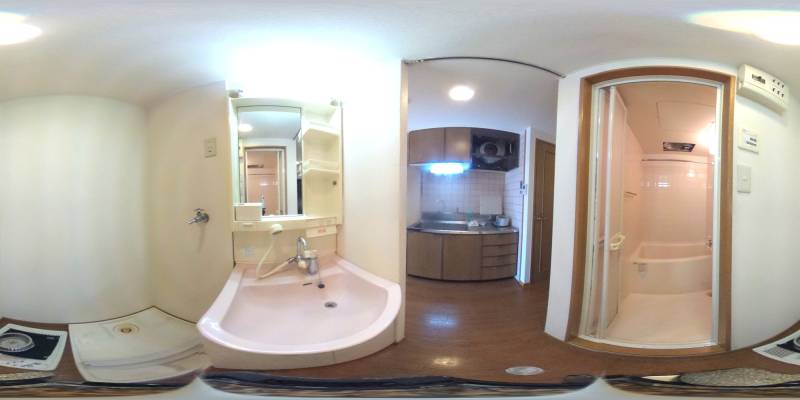 パノラマ画像洗面所