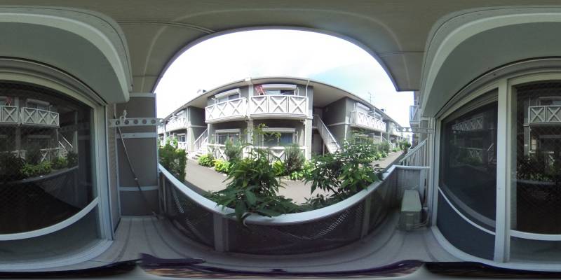 パノラマ画像バルコニー