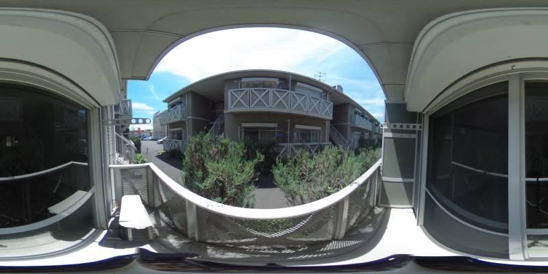 パノラマ画像バルコニー