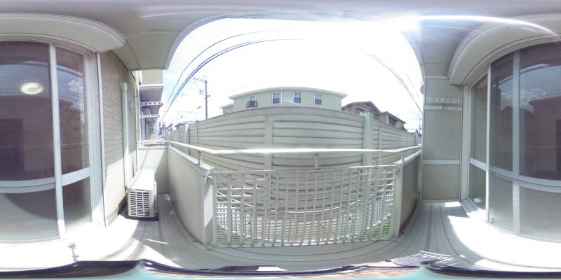 パノラマ画像バルコニー