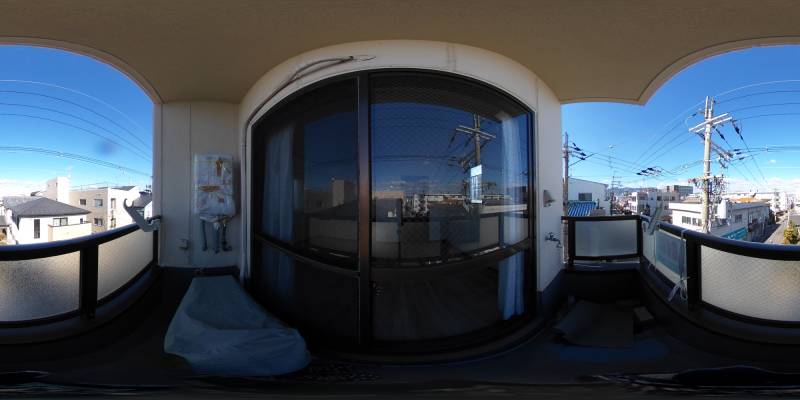 パノラマ画像バルコニー