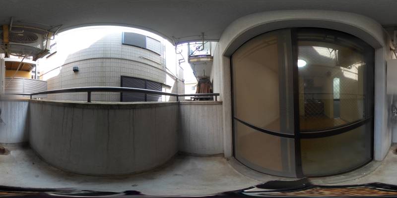 パノラマ画像バルコニー