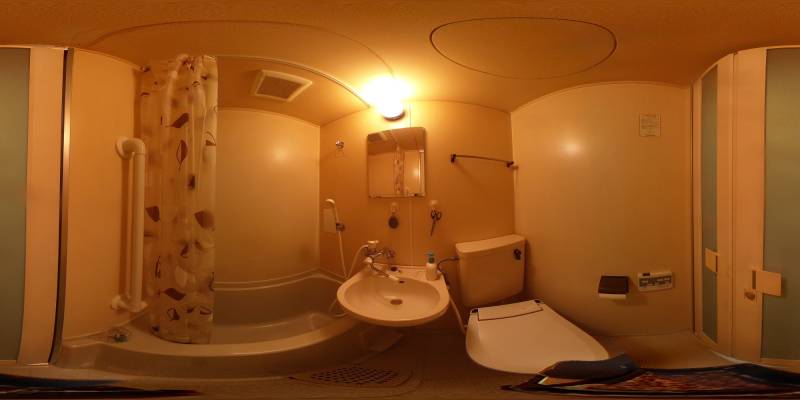 パノラマ画像バスルーム