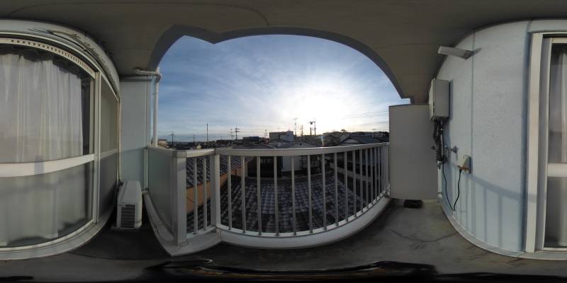 パノラマ画像バルコニー