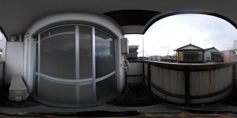 パノラマ画像バルコニー