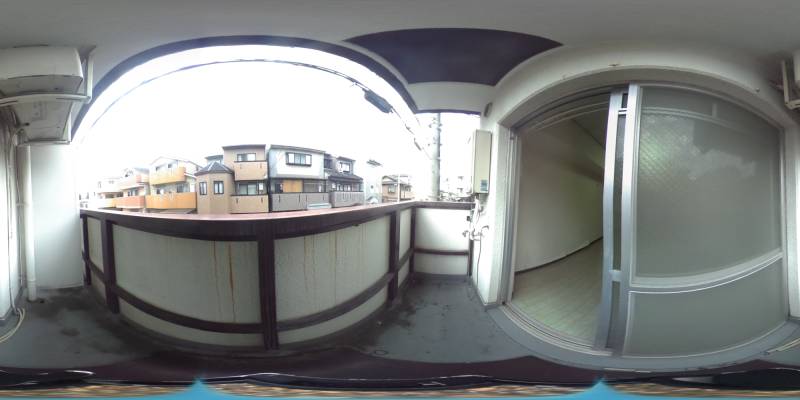 パノラマ画像バルコニー