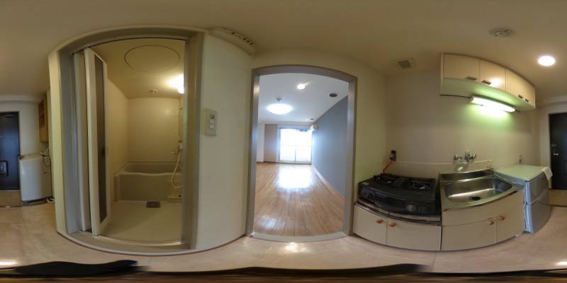 パノラマ画像キッチン