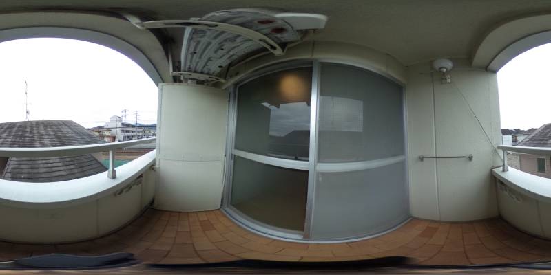 パノラマ画像バルコニー