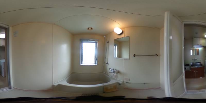 パノラマ画像バスルーム