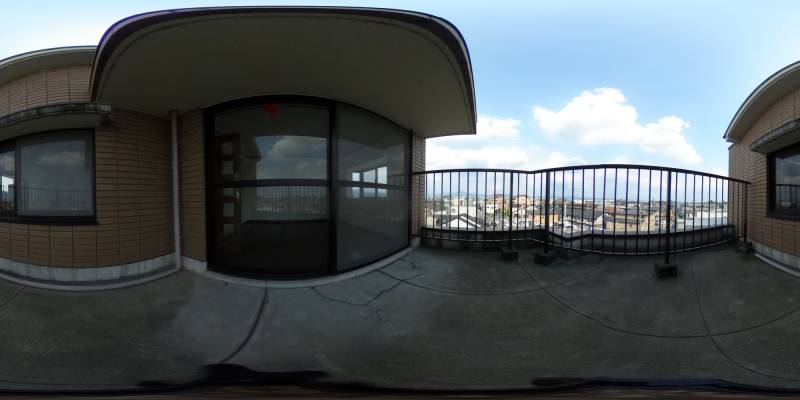 パノラマ画像バルコニー