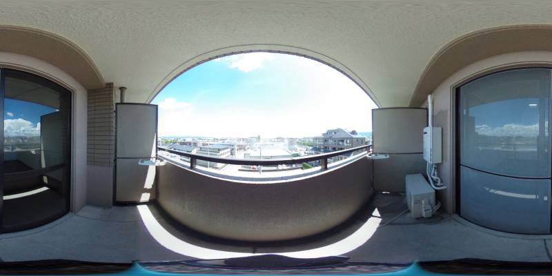 パノラマ画像バルコニー