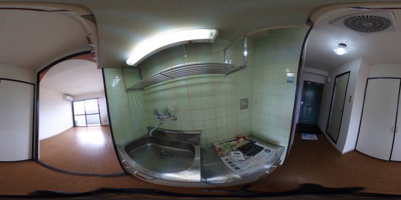 パノラマ画像キッチン