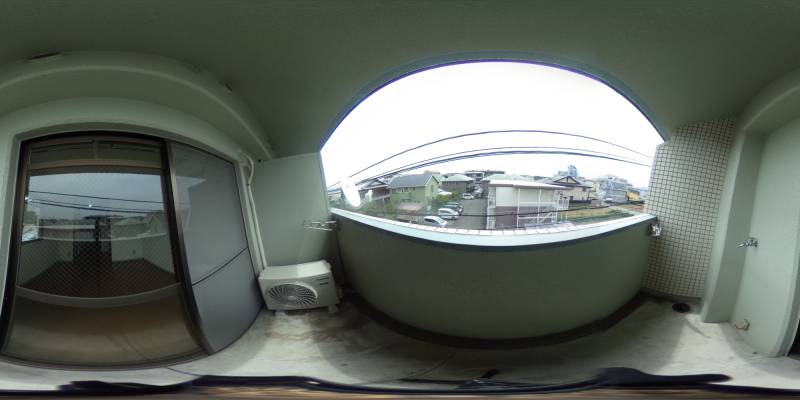 パノラマ画像バルコニー