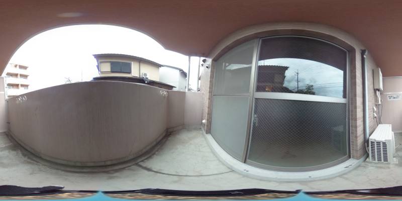 パノラマ画像バルコニー