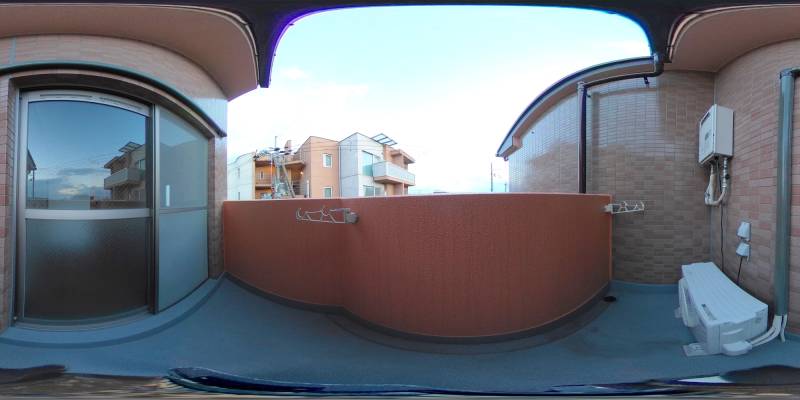 パノラマ画像バルコニー