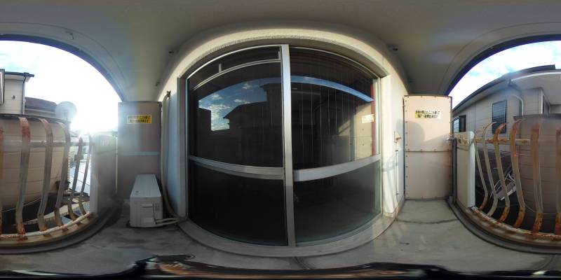 パノラマ画像バルコニー