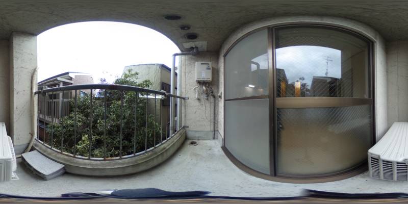 パノラマ画像バルコニー