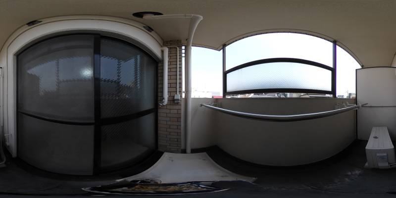 パノラマ画像バルコニー