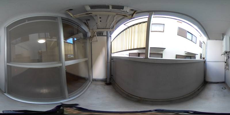 パノラマ画像バルコニー