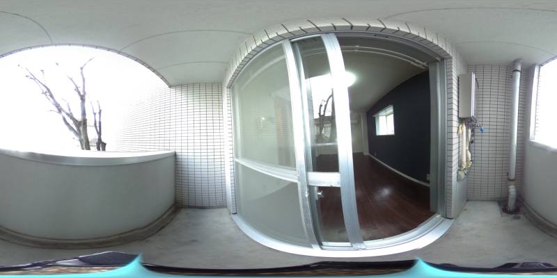 パノラマ画像バルコニー