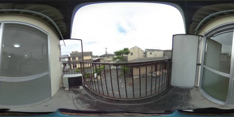 パノラマ画像バルコニー