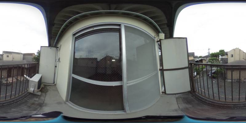 パノラマ画像バルコニー