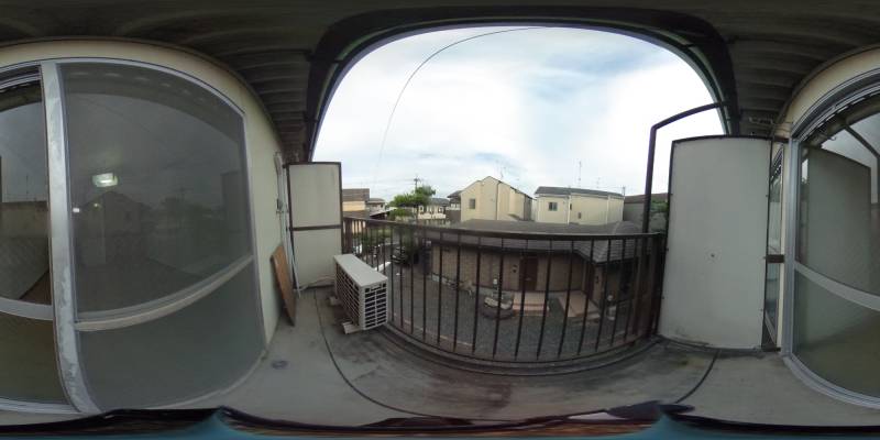 パノラマ画像バルコニー