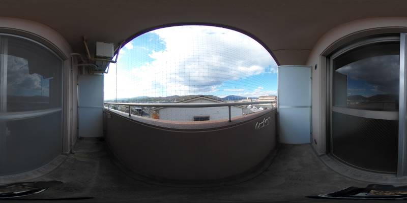 パノラマ画像バルコニー