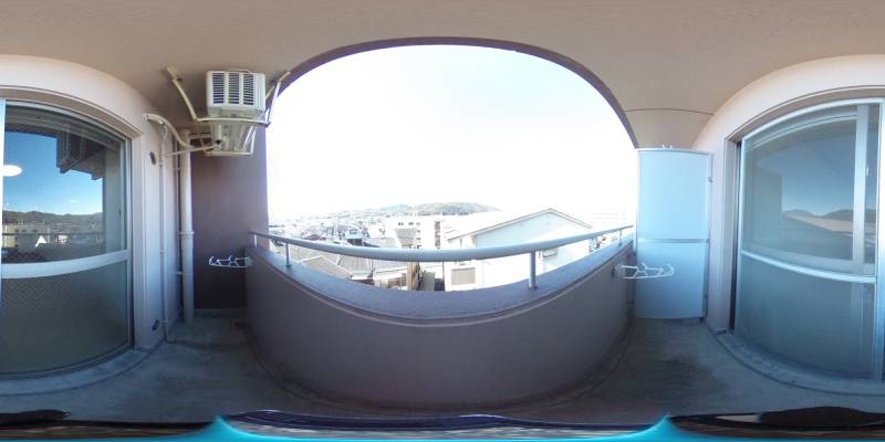 パノラマ画像バルコニー