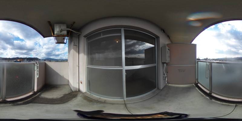 パノラマ画像バルコニー