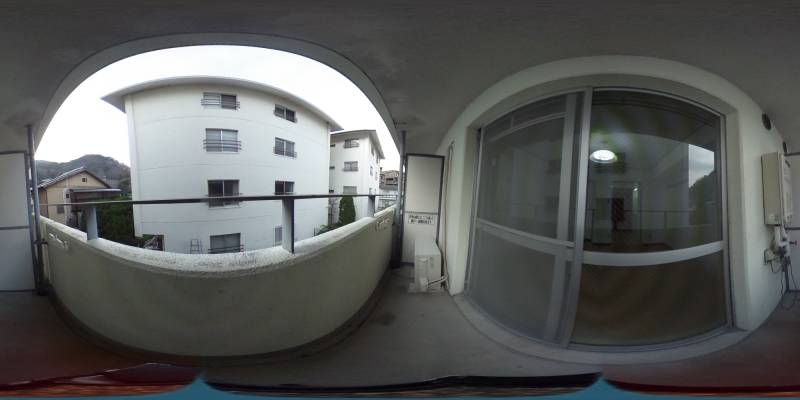 パノラマ画像バルコニー