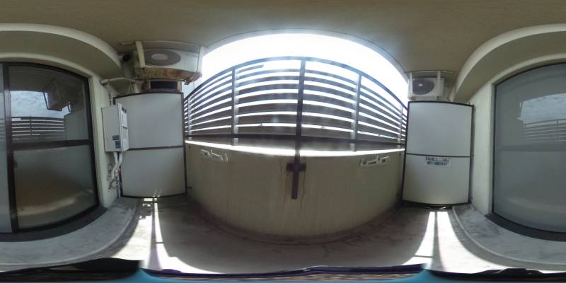 パノラマ画像バルコニー