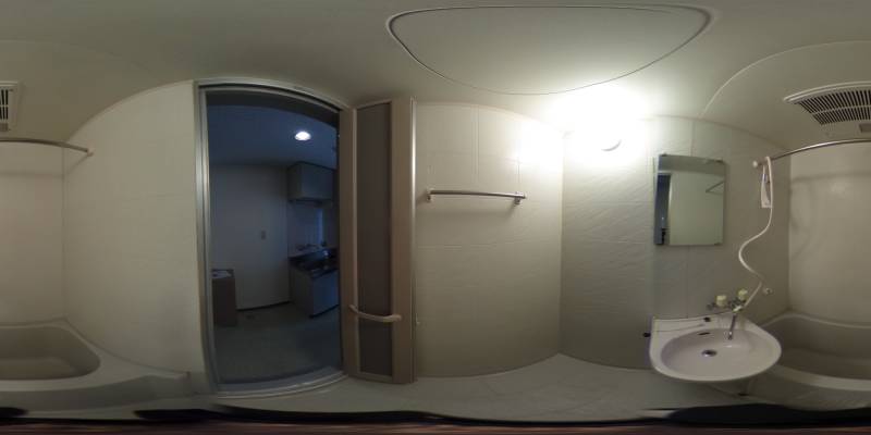 パノラマ画像バスルーム