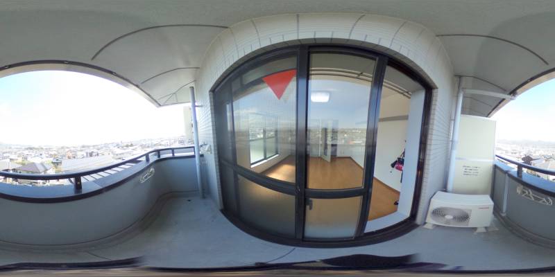 パノラマ画像バルコニー