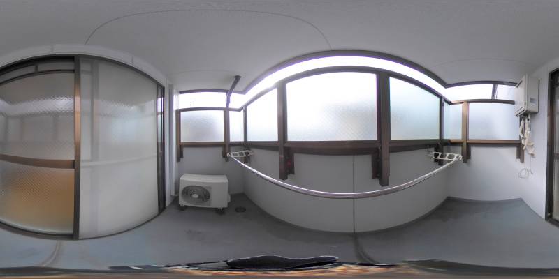 パノラマ画像バルコニー