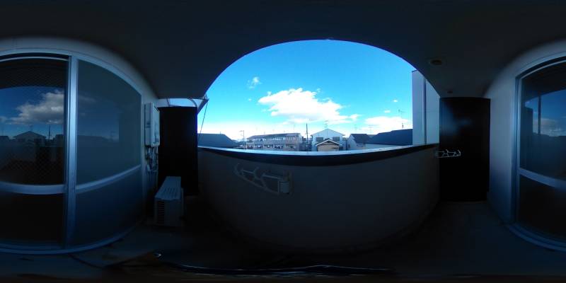 パノラマ画像バルコニー