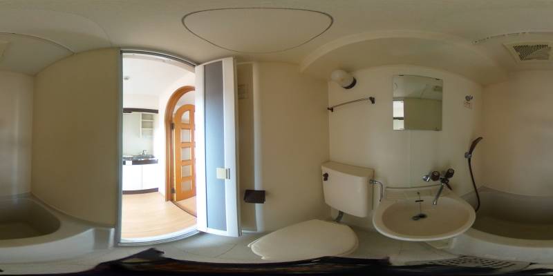 パノラマ画像バスルーム