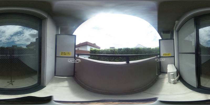 パノラマ画像バルコニー