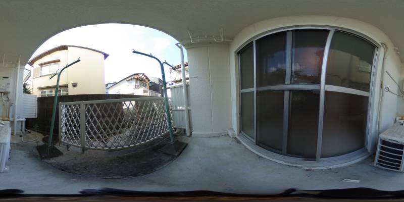 パノラマ画像バルコニー