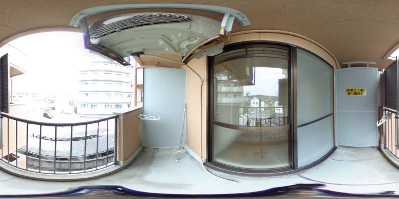 パノラマ画像バルコニー