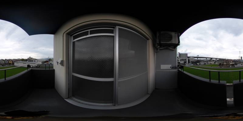 パノラマ画像バルコニー