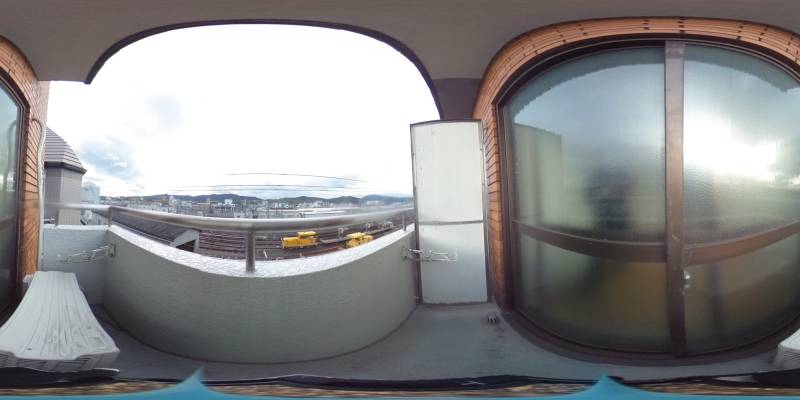 パノラマ画像バルコニー