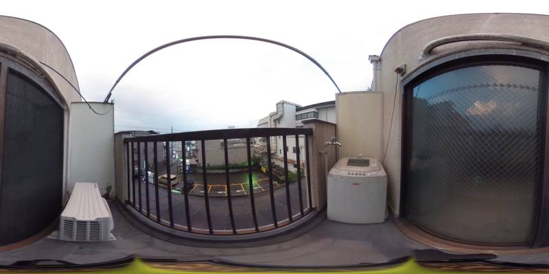 パノラマ画像バルコニー
