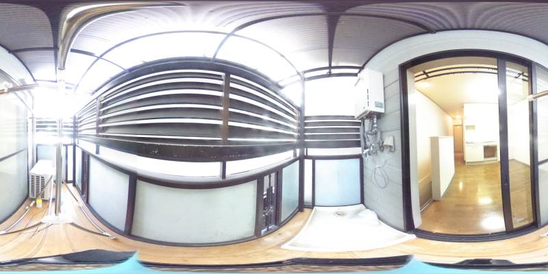 パノラマ画像バルコニー