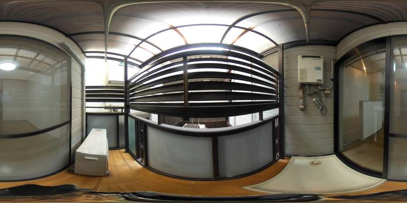 パノラマ画像バルコニー