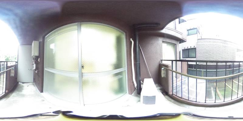 パノラマ画像バルコニー