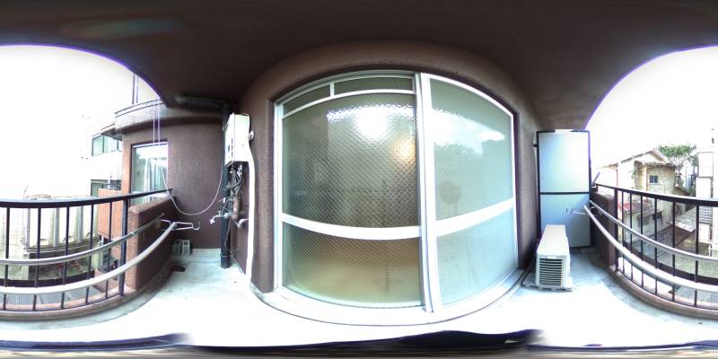 パノラマ画像バルコニー