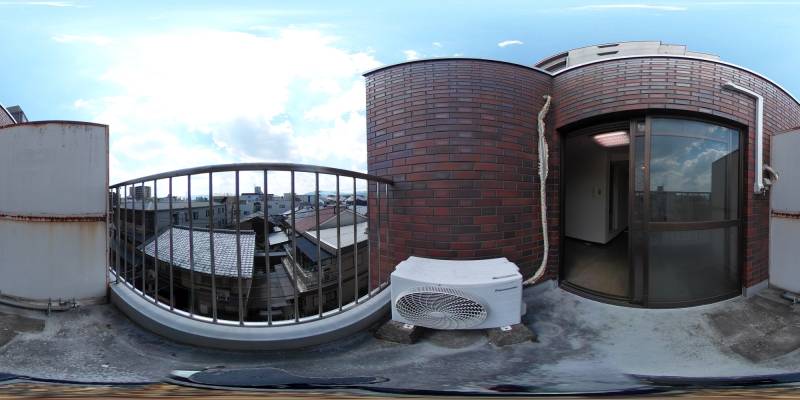 パノラマ画像バルコニー