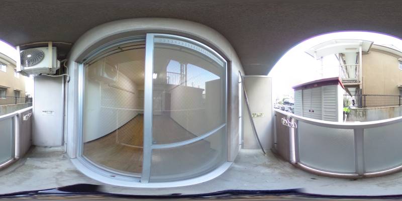 パノラマ画像バルコニー