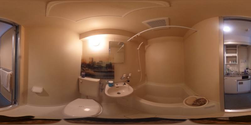 パノラマ画像バスルーム